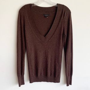 Express Deep V Neck Sweater